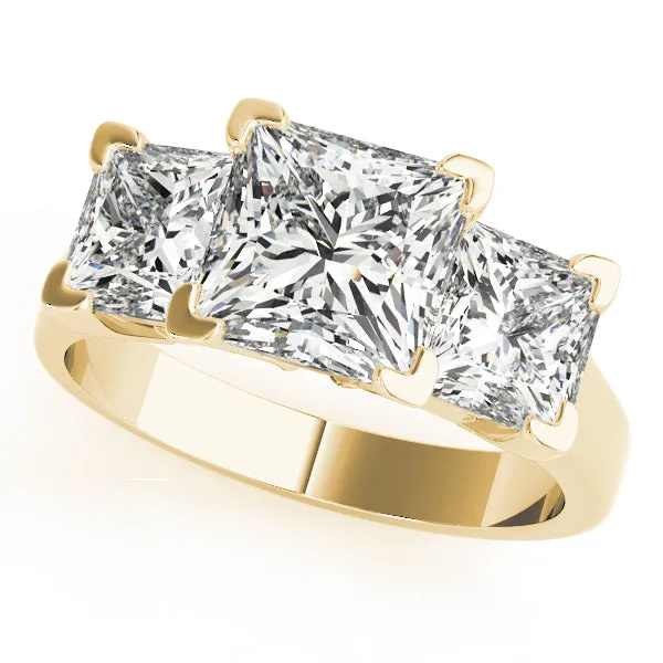 Engagement Rings 3 Stone Princess - TN82942