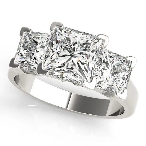 Engagement Rings 3 Stone Princess - TN82942