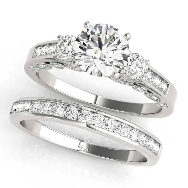 Engagement Rings 3 Stone Round - TN50619-E