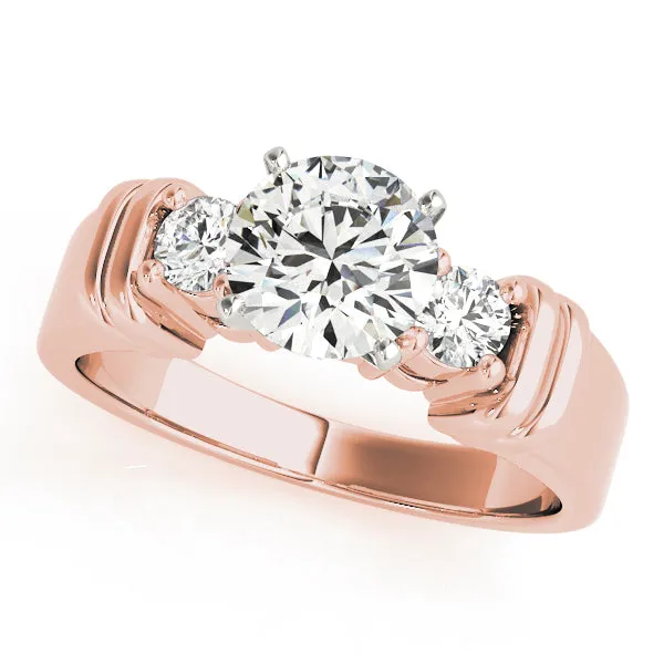 Engagement Rings 3 Stone Round - TN81875