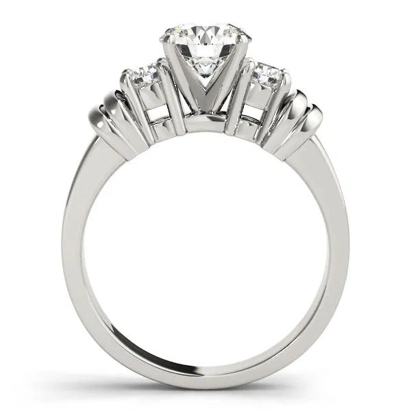 Engagement Rings 3 Stone Round - TN81875