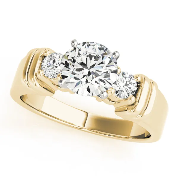 Engagement Rings 3 Stone Round - TN81875