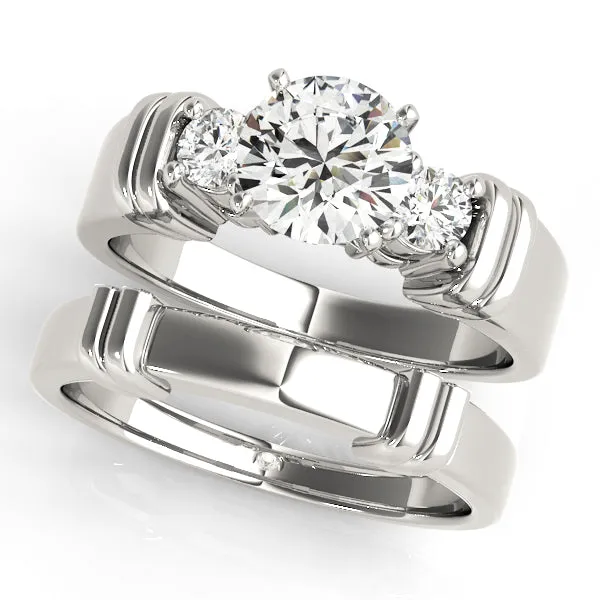 Engagement Rings 3 Stone Round - TN81875
