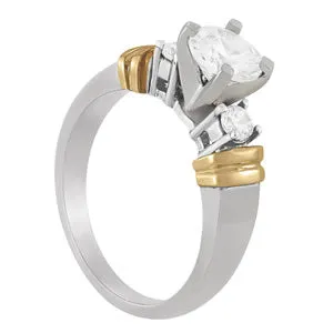 Engagement Rings 3 Stone Round - TN81875