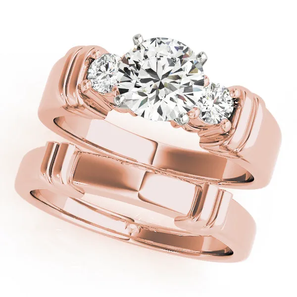 Engagement Rings 3 Stone Round - TN81875