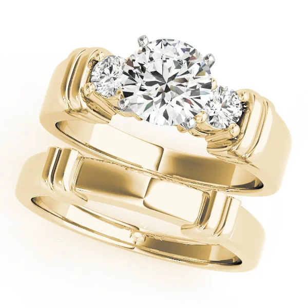 Engagement Rings 3 Stone Round - TN81875