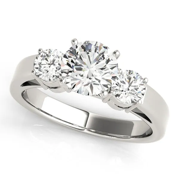 Engagement Rings 3 Stone Round - TN81882