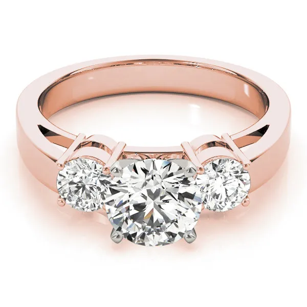 Engagement Rings 3 Stone Round - TN81882