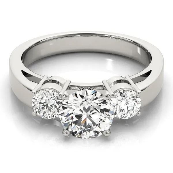 Engagement Rings 3 Stone Round - TN81882