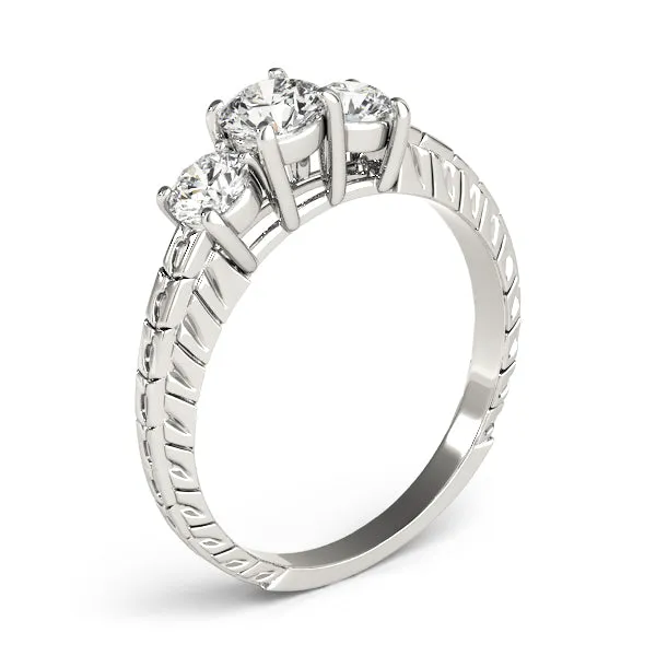 Engagement Rings 3 Stone Round - TN82338
