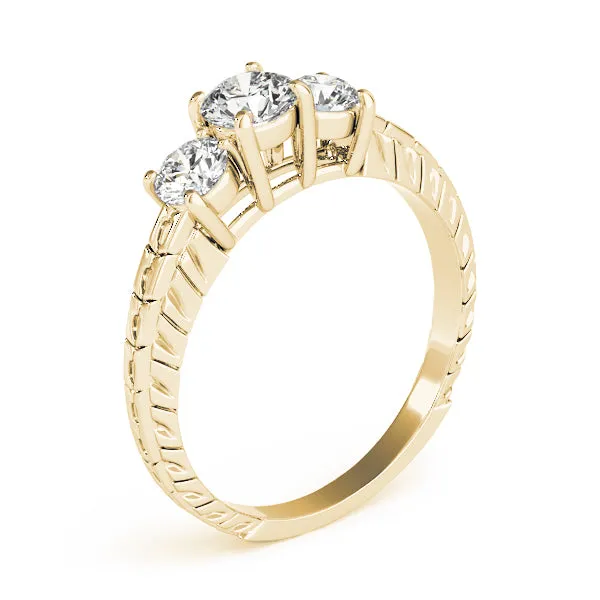 Engagement Rings 3 Stone Round - TN82338