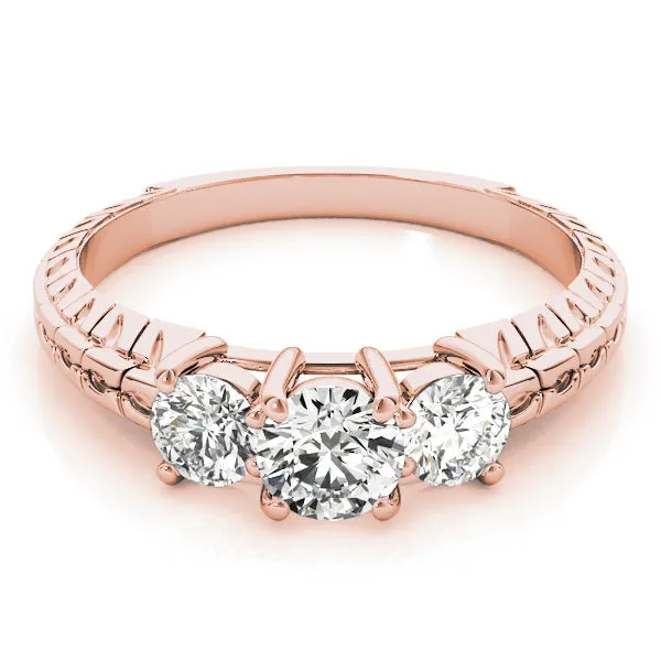 Engagement Rings 3 Stone Round - TN82338
