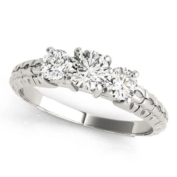 Engagement Rings 3 Stone Round - TN82338