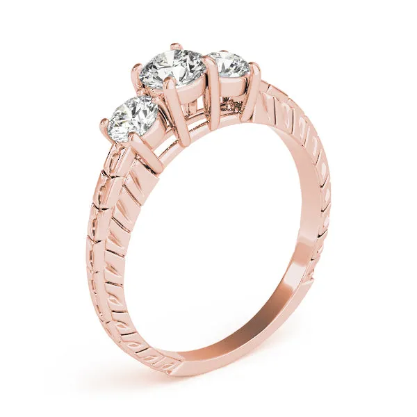 Engagement Rings 3 Stone Round - TN82338