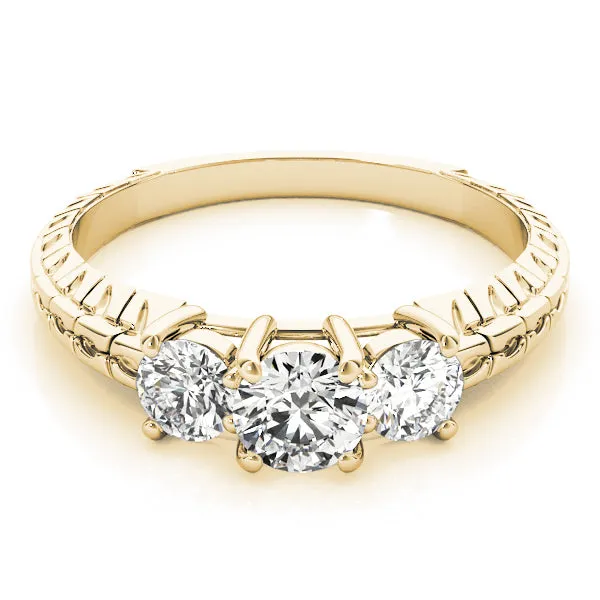 Engagement Rings 3 Stone Round - TN82338