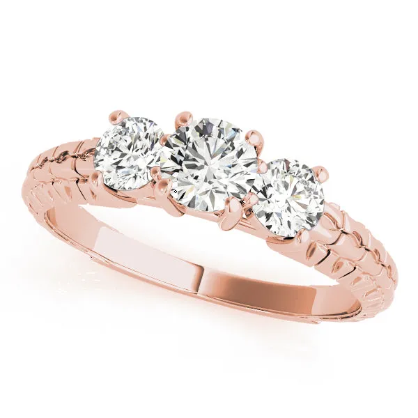 Engagement Rings 3 Stone Round - TN82338