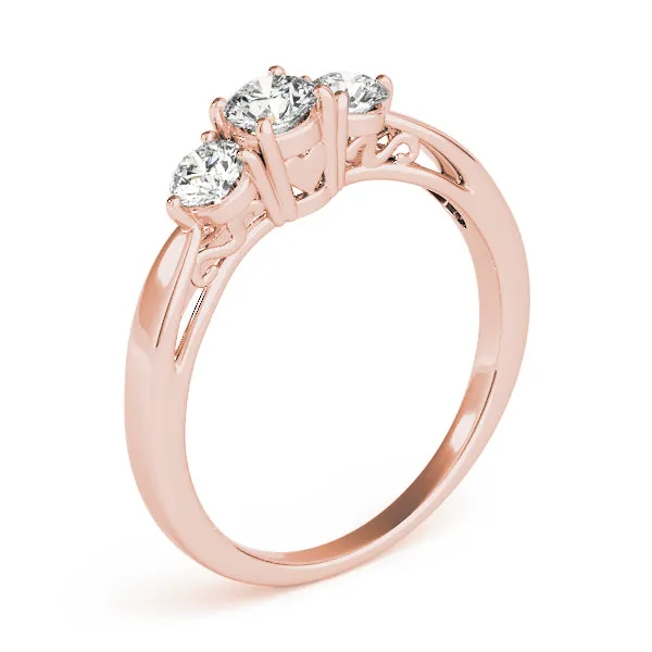 Engagement Rings 3 Stone Round - TN82394