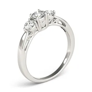 Engagement Rings 3 Stone Round - TN82394