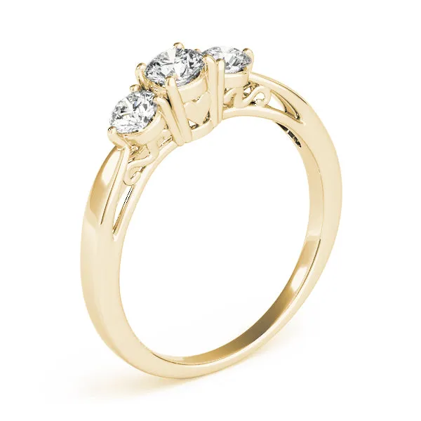 Engagement Rings 3 Stone Round - TN82394