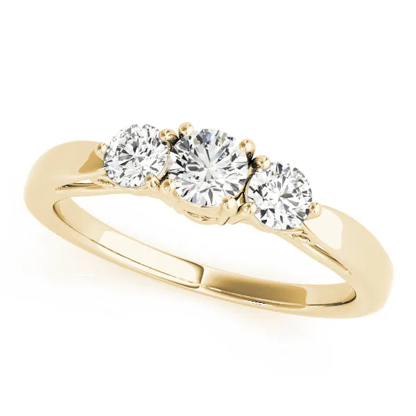 Engagement Rings 3 Stone Round - TN82394