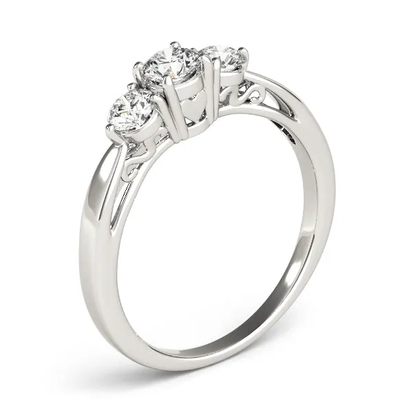 Engagement Rings 3 Stone Round - TN82394