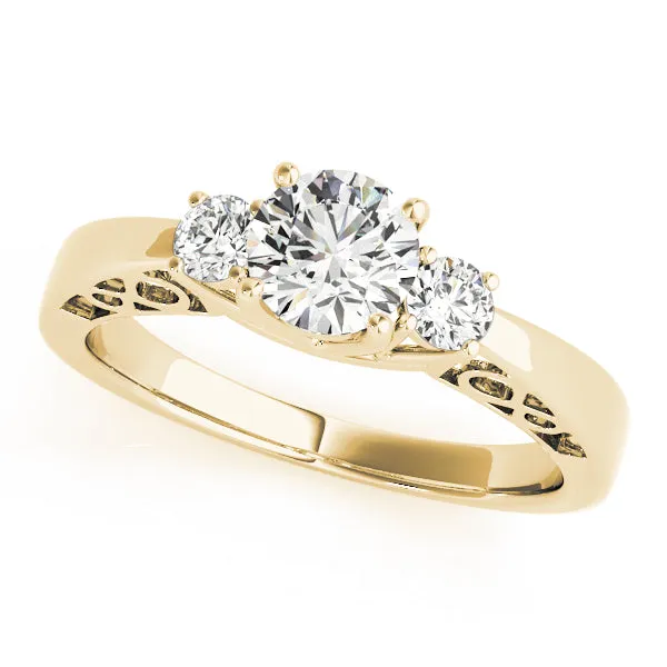 Engagement Rings 3 Stone Round - TN82743
