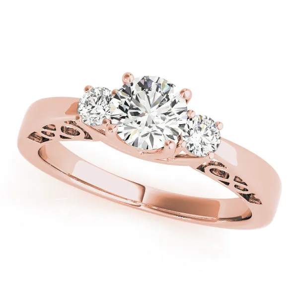 Engagement Rings 3 Stone Round - TN82743