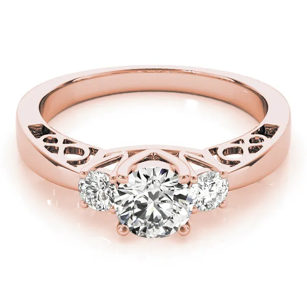 Engagement Rings 3 Stone Round - TN82743