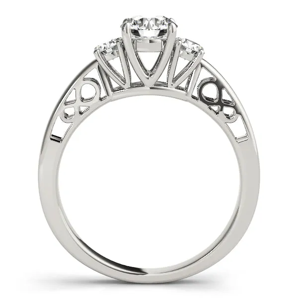 Engagement Rings 3 Stone Round - TN82743