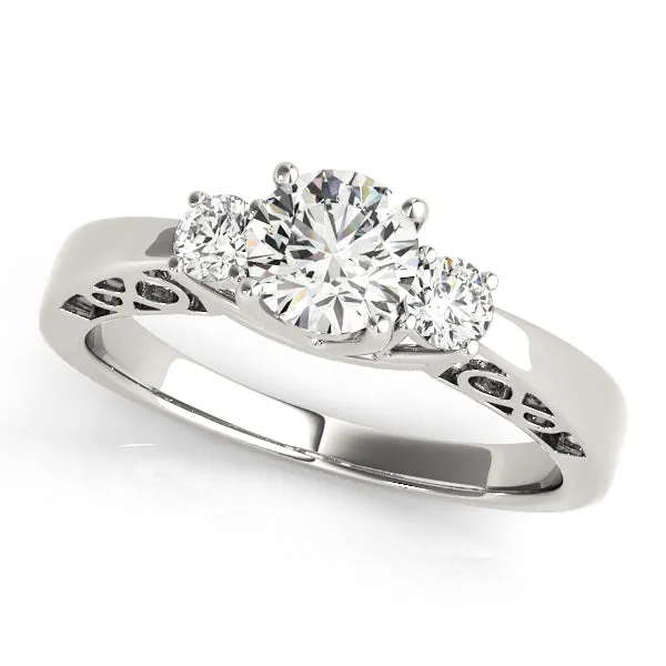 Engagement Rings 3 Stone Round - TN82743