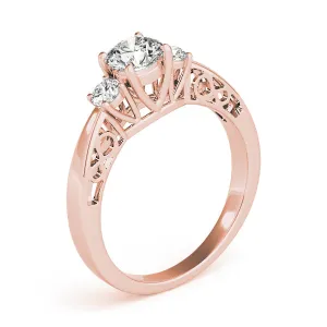 Engagement Rings 3 Stone Round - TN82743