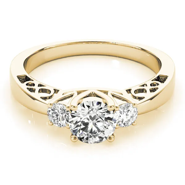 Engagement Rings 3 Stone Round - TN82743