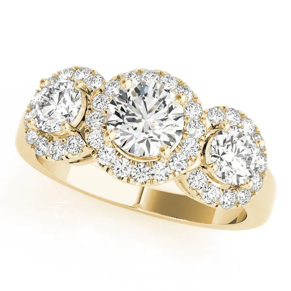 Engagement Rings 3 Stone Round - TN83540
