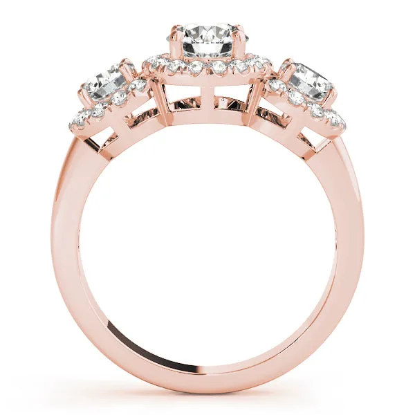 Engagement Rings 3 Stone Round - TN83540