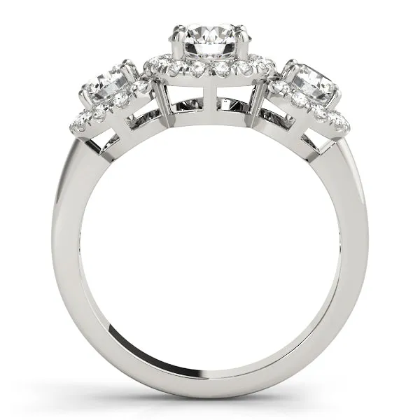 Engagement Rings 3 Stone Round - TN83540