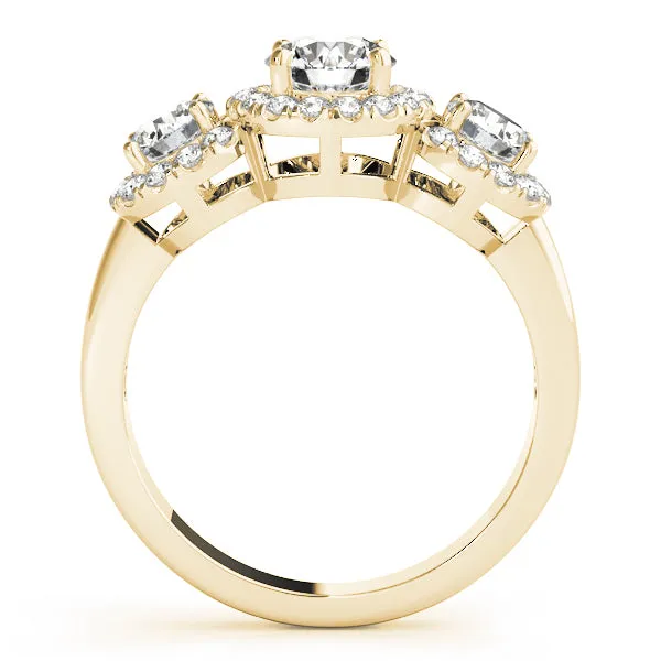 Engagement Rings 3 Stone Round - TN83540
