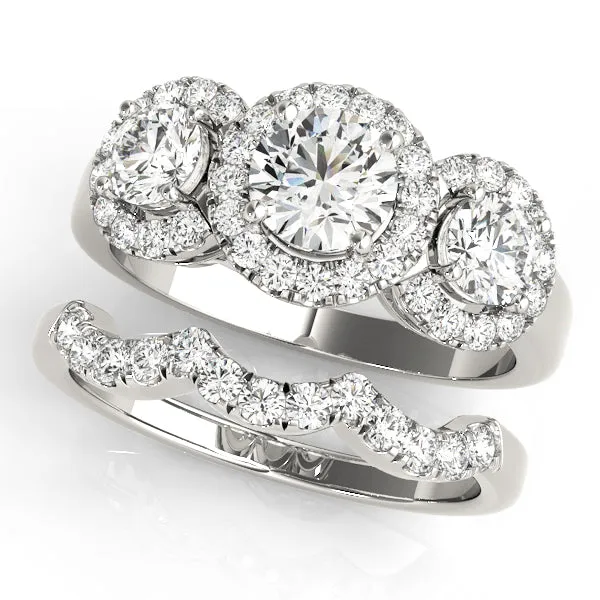 Engagement Rings 3 Stone Round - TN83540