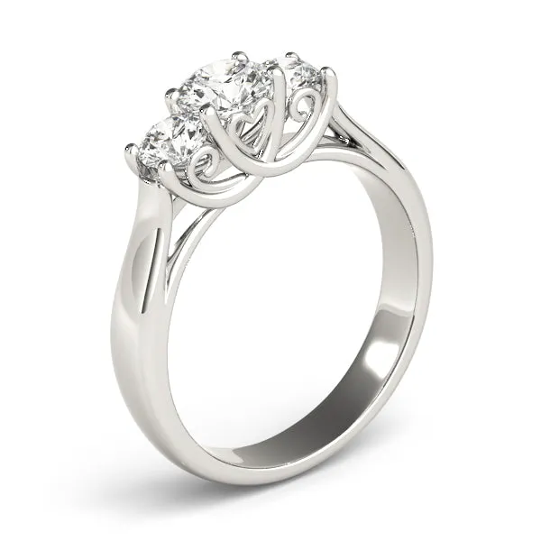 Engagement Rings 3 Stone Round - TN83823