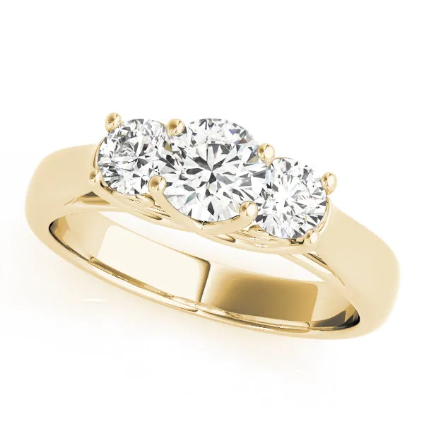 Engagement Rings 3 Stone Round - TN83823