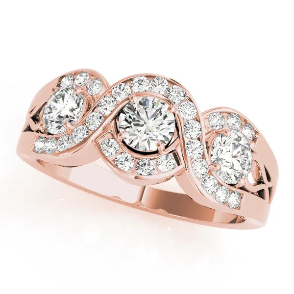 Engagement Rings 3 Stone Round - TN84119
