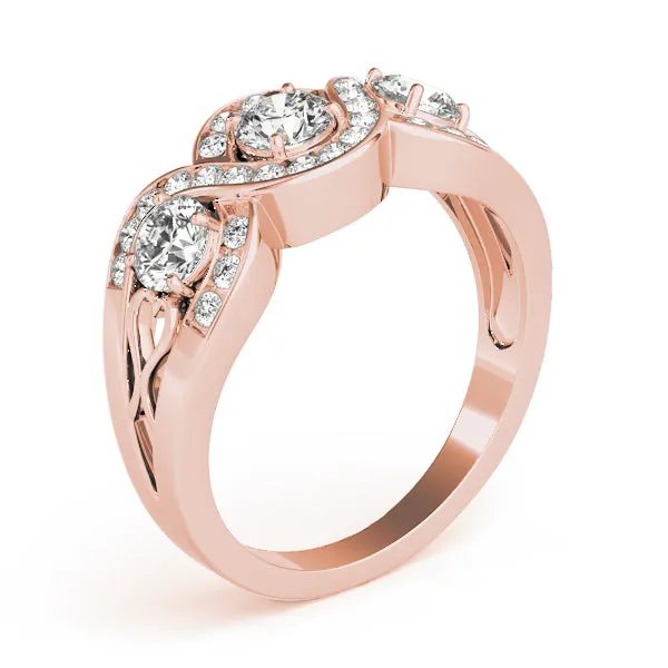 Engagement Rings 3 Stone Round - TN84119
