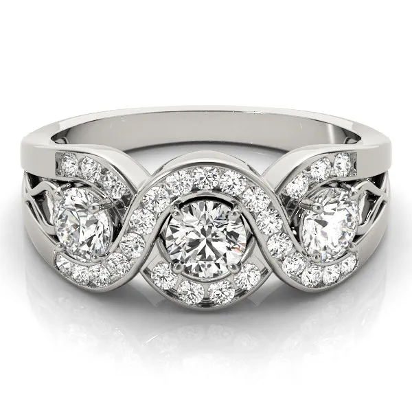 Engagement Rings 3 Stone Round - TN84119