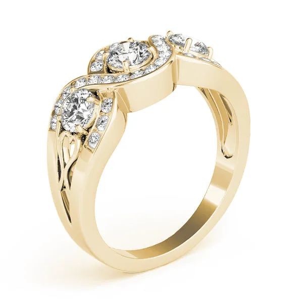 Engagement Rings 3 Stone Round - TN84119