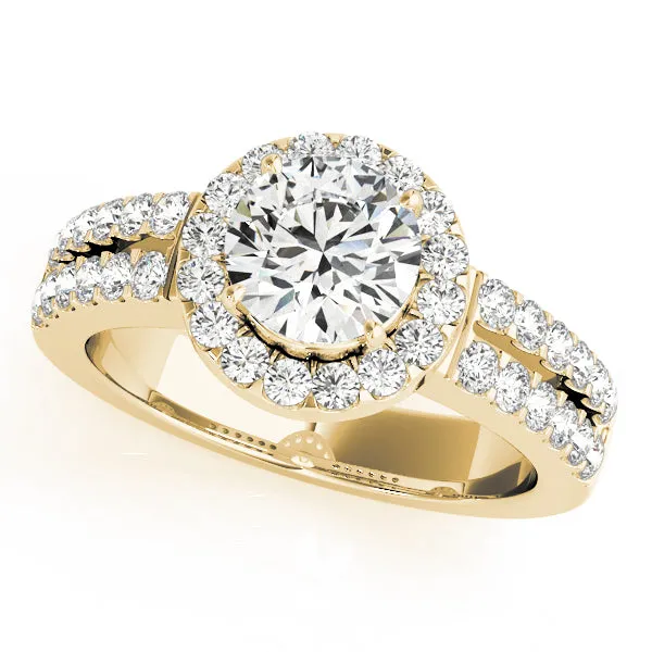Engagement Rings Halo Round - TN50378-E