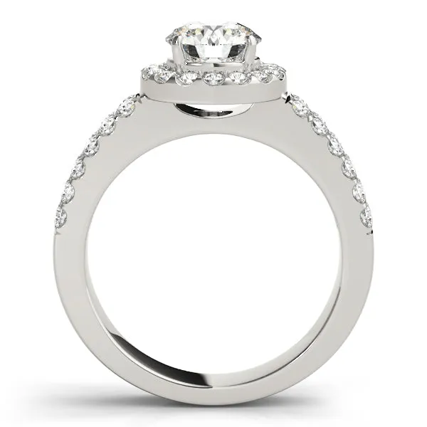 Engagement Rings Halo Round - TN50378-E