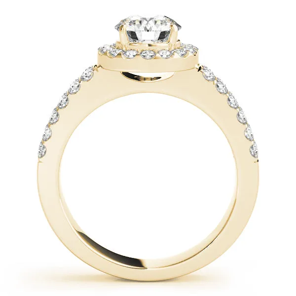 Engagement Rings Halo Round - TN50378-E