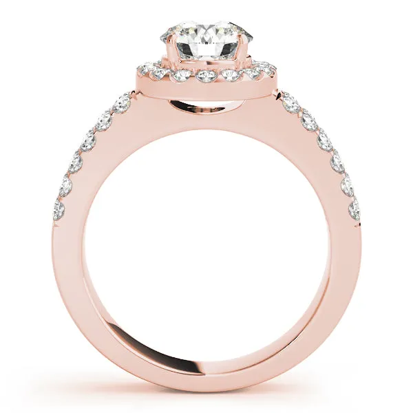 Engagement Rings Halo Round - TN50378-E
