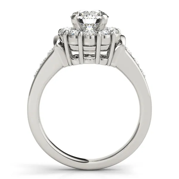 Engagement Rings Halo Round - TN50455-E