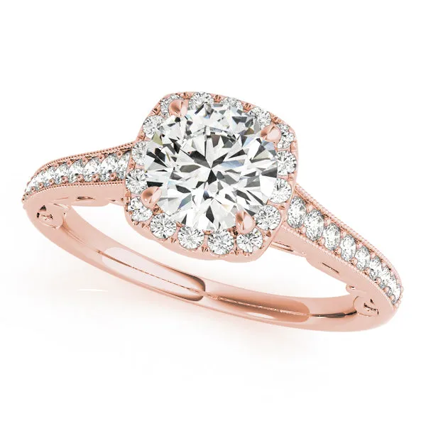 Engagement Rings Halo Round - TN50854-E