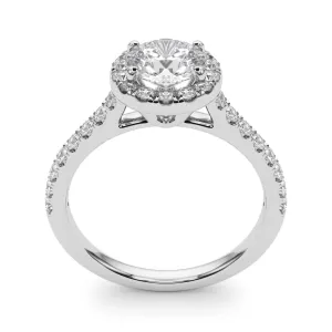 Engagement Rings Halo Round - TN50891-E
